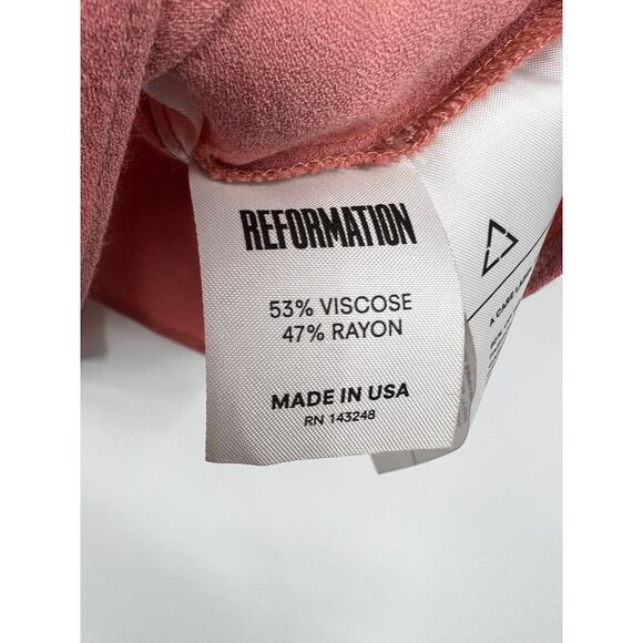 Reformation Women's Lightweight Casual Tank Top Sleeveless Deep Pink Size S - Picture 4 of 7